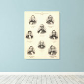 Portretten Gouverneurs van Wisconsin NP Talmadge Canvas Afdruk (Insitu (Houten vloer))