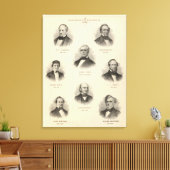 Portretten Gouverneurs van Wisconsin NP Talmadge Canvas Afdruk (Insitu (Woonkamer))