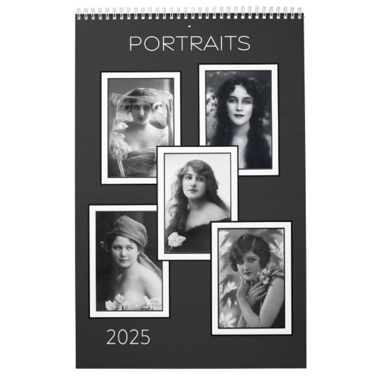 Portretten in zwart-wit portretten kalender (Hoes)