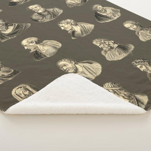 Portretten Patroon van oude filosofen Sherpa Deken (3/4)