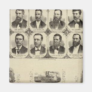 Portretten van Burgers van het graafschap Cass Magneet