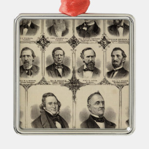 Portretten van Burgers van Scott County Metalen Ornament