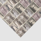 Portretten van de  Bride en Groom - Weddenschap Tissuepapier (Detail)