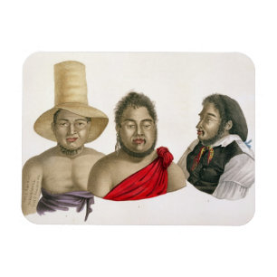 Portretten van de chefs van de Sandwich-eilanden,  Magneet