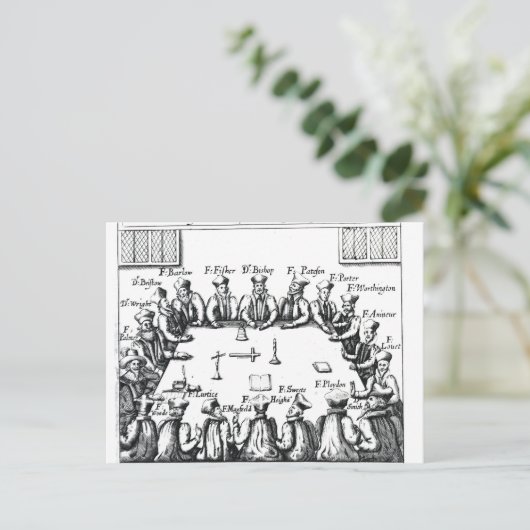 Portretten van de jezuïeten en priesters briefkaart (Staand voorkant)