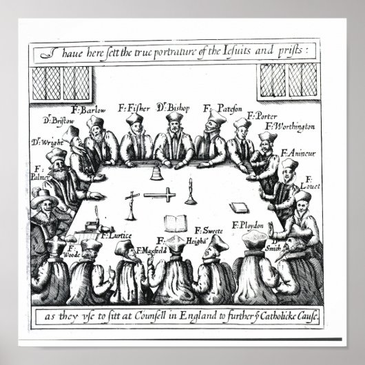 Portretten van de jezuïeten en priesters poster (Voorkant)