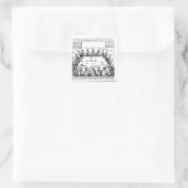 Portretten van de jezuïeten en priesters vierkante sticker (Tas)