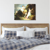 Portretten van de kinderen van de Rev. Joseph Arkw Canvas Afdruk (Insitu (Slaapkamer))