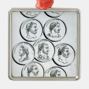 Portretten van de Romeinse keizer Metalen Ornament