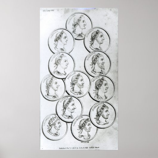 Portretten van de Romeinse keizer Poster (Voorkant)