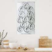 Portretten van de Romeinse keizer Poster (Keuken)