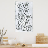 Portretten van de Romeinse keizer Poster (Keuken)