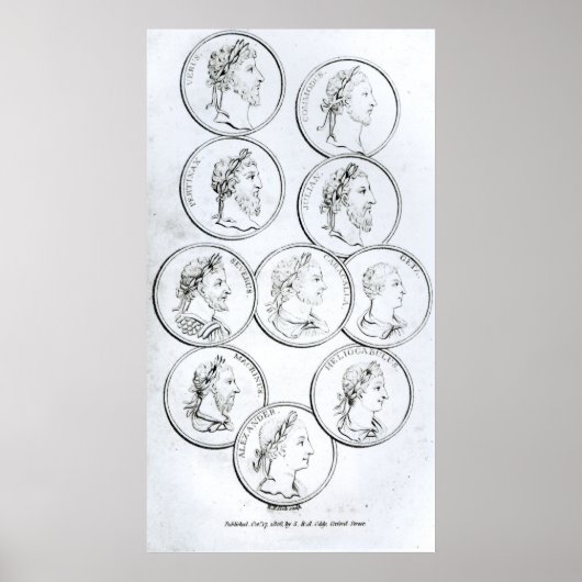 Portretten van de Romeinse keizer Poster (Voorkant)