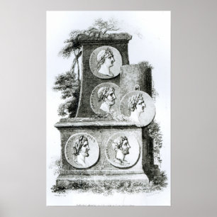 Portretten van de Romeinse keizers van Poster