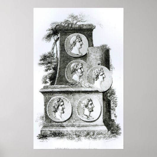 Portretten van de Romeinse keizers van Poster (Voorkant)
