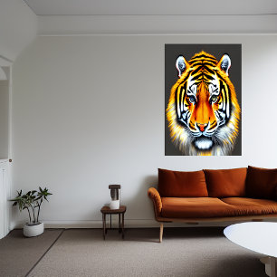 Portretten van de Siberische tijger   AI Art Poste Poster