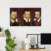 Portretten van Drie Dukes van de Guise Poster (Thuiskantoor)