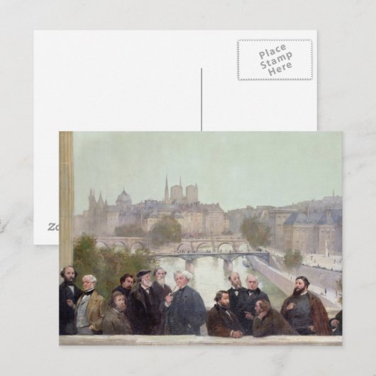 Portretten van Franse kunstenaars en auteurs Briefkaart (Voorkant / Achterkant)