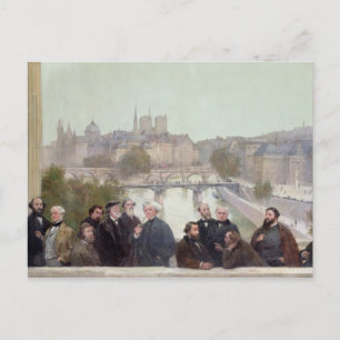 Portretten van Franse kunstenaars en auteurs Briefkaart