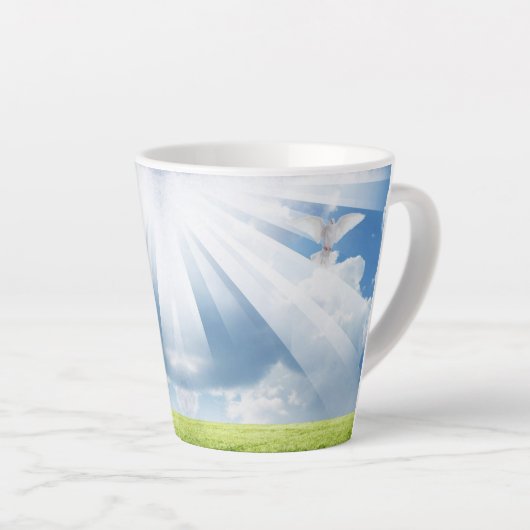 Portretten van genade latte mok (Rechterhoek)