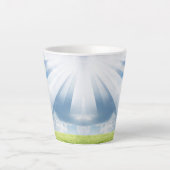 Portretten van genade latte mok (Voorkant)