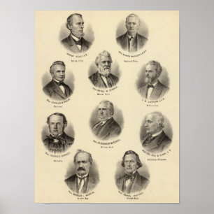 Portretten van George Gale, Alfred Brunson Poster