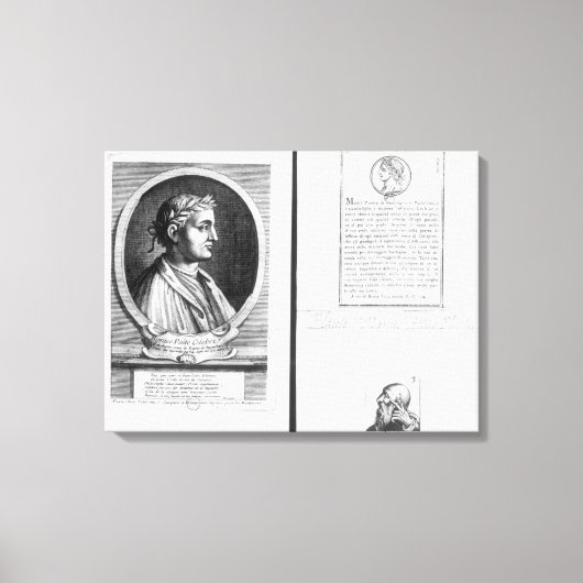 Portretten van Horace Scipio Aemilianus Canvas Afdruk (Voorkant)