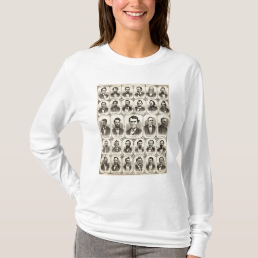 Portretten van John C Hall en Prof JW Bradshaw T-shirt (Voorkant)