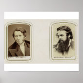 Portretten van John Ruskin (1819-1900) en William  Poster (Voorkant)