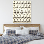 Portretten van mevrouw DLR Wardner Canvas Afdruk (Insitu (Slaapkamer))