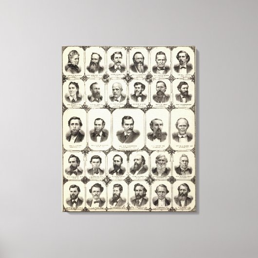 Portretten van mevrouw DLR Wardner Canvas Afdruk (Voorkant)