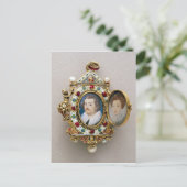 Portretten van onbekend man en vrouw, c.1590 briefkaart (Staand voorkant)