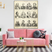 Portretten van openbare Mannen, Minnesota Canvas Afdruk (Insitu (Woonkamer))