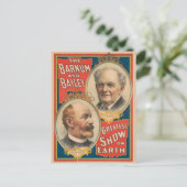 Portretten van P.T. Barnum en J.A. Bailey Briefkaart (Staand voorkant)