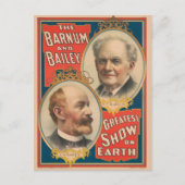 Portretten van P.T. Barnum en J.A. Bailey Briefkaart (Voorkant)