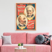 Portretten van P.T. Barnum en J.A. Bailey Canvas Afdruk (Insitu (Woonkamer))