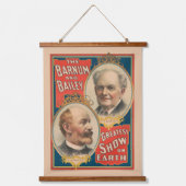 Portretten van P.T. Barnum en J.A. Bailey Hangend Wandkleed (Voorkant)
