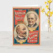 Portretten van P.T. Barnum en J.A. Bailey Kaart (Gele Bloem)