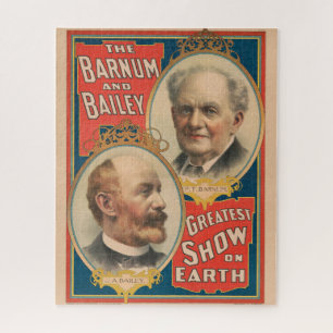 Portretten van P.T. Barnum en J.A. Bailey Legpuzzel