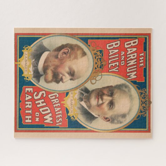 Portretten van P.T. Barnum en J.A. Bailey Legpuzzel (Horizontaal)