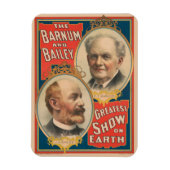 Portretten van P.T. Barnum en J.A. Bailey Magneet (Verticaal)