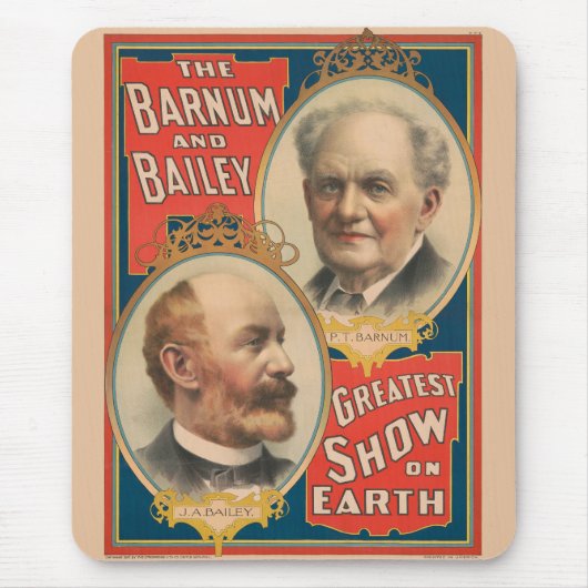 Portretten van P.T. Barnum en J.A. Bailey Muismat (Voorkant)