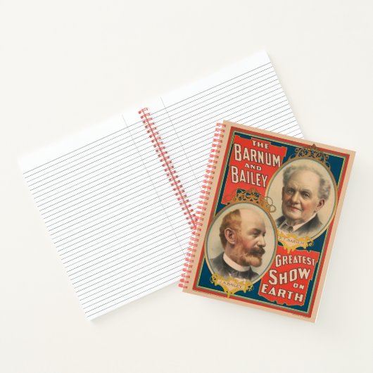 Portretten van P.T. Barnum en J.A. Bailey Notitieboek (Binnen)