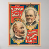Portretten van P.T. Barnum en J.A. Bailey Poster (Voorkant)