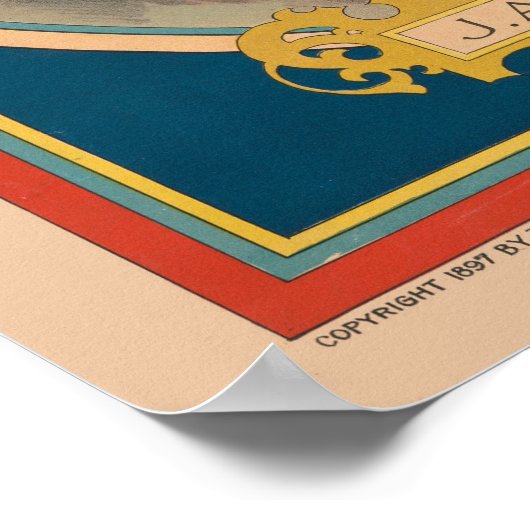 Portretten van P.T. Barnum en J.A. Bailey Poster (Hoek)