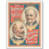 Portretten van P.T. Barnum en J.A. Bailey Sticker (Voorkant)