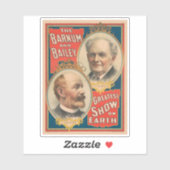 Portretten van P.T. Barnum en J.A. Bailey Sticker (Vel)