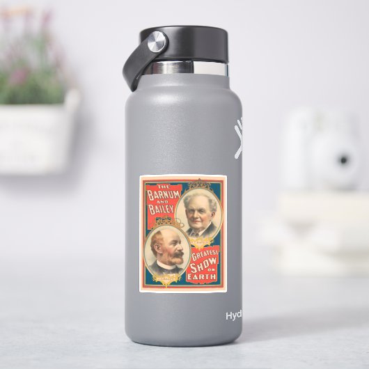 Portretten van P.T. Barnum en J.A. Bailey Sticker (HydroFlask)