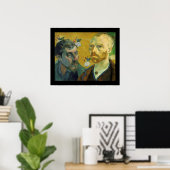 Portretten van Paul Gauguin en Vincent van Gogh Poster (Thuiskantoor)