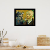 Portretten van Paul Gauguin en Vincent van Gogh Poster (Keuken)